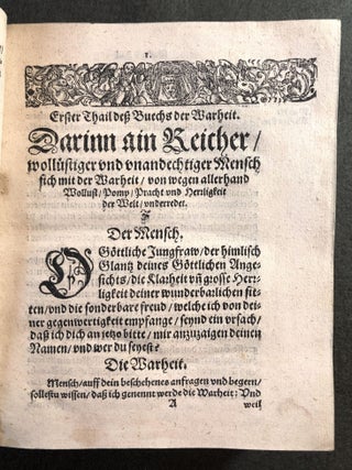 Das Buech der Warheit.