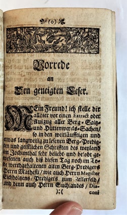 Kurtz abgefasstes sehr nutz- und erbauliches Berg- und Saltzwercks-Buch.