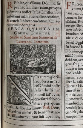 Missale Romanum, ex decreto sacrosancti Concilii Tridentini restitutum. Pii V. Pont. Max. iussu editum.