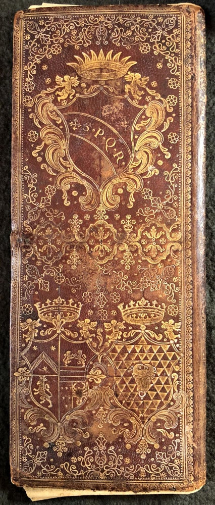 Item #2946 Gold-tooled morocco portfolio with papal arms. PORTFOLIO.