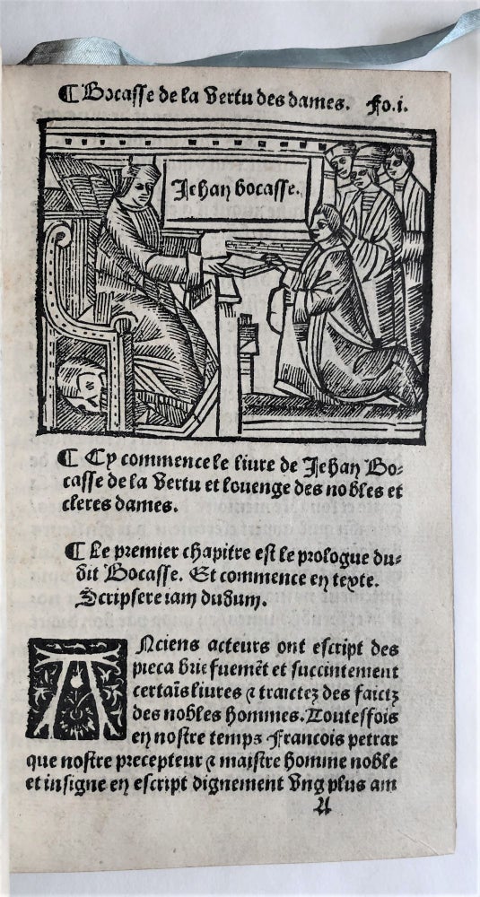 Item #2986 Le plaisant livre de noble homme Jehan Bocace poete florentin, auquel il traicte des faictz & gestes des illustres & celebres dames. Giovanni BOCCACCIO.