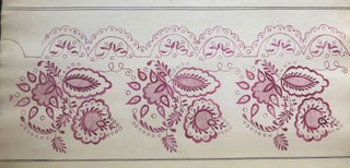 Album of watercolor and pen-and-ink designs for embroidery.