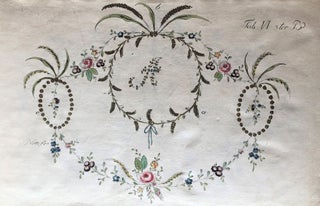 Item #3204 A suite of etched floral embroidery designs. Johann Friedrich NETTO