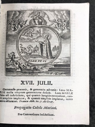 Orationes Partheniae in Conventibus Ordinariis et Generalibus Ad Sodales Marianos in Congregatione Academica Salisburgensi dictae.