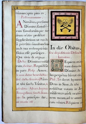 Missae defunctorum. Juxta usum Ecclesiae Romanae cum ordine & canone extensae.