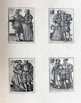 Item #4186 Twelve engravings of noble couples dancing. DANCE —, Martin TREU