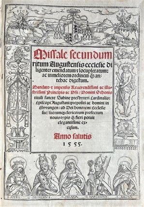 Missale secundum ritum Augustensis ecclesie.