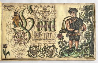 Illustrated calligraphic sample book.