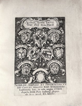Emblemata politica in aula magna Curiae Noribergensis depicta.