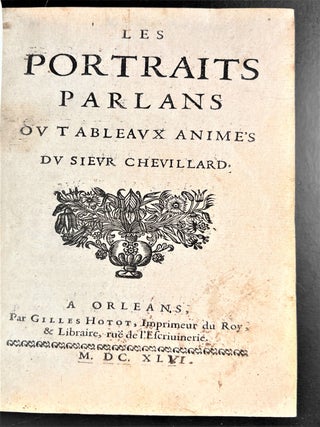 Les portraits parlans ou Tableaux animés.