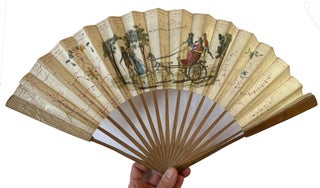 Item #4242 A printed satirical fan. FAN — INCROYABLES and MERVEILLEUSES