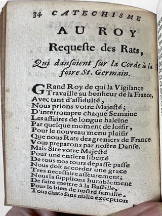 Catéchisme des courtisans ou les Questions de la cour et autres galanteries.