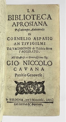 La Biblioteca Aprosiana, Passatempo Autunnale di Cornelio Aspasio Antivigilmi.
