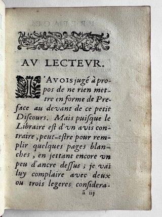 Doubte Sceptique. Si l’estude des Belles Lettres est preferable à toute autre occupation.