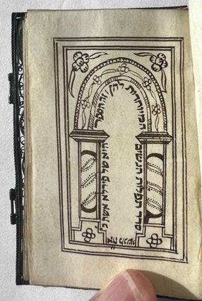 Miniature manuscript prayerbook for a woman, on vellum: Seder Tefilot Ha-Nashim Ha-Meyuhadot La-Hen... [The Order of Prayers Exclusively for Women. This book belongs to Perla, the wife of the honorable A[braham] H[ayyim] Menasci (or Menasse)].