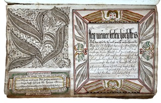 An illustrated calligraphic manuscript.
