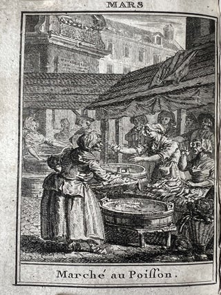 Item #4325 Almanach des marchés de Paris. Étrennes curieuses et comiques avec des chansons...