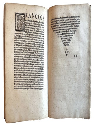 Ordonnances du treschrestien roy de France, Francoys premier de ce nom... ordonnées estre gardees et observees en ses pays de Provence, Forcalquier, et terres adiacentes. Selon et en ensuyuant la reformation par luy faict de la Justice desdictz pays, Lan Mil.CCCCC.xxxv.