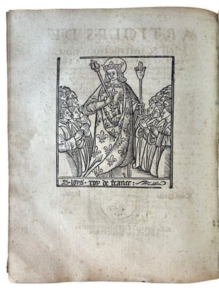 Ordonnances du treschrestien roy de France, Francoys premier de ce nom... ordonnées estre gardees et observees en ses pays de Provence, Forcalquier, et terres adiacentes. Selon et en ensuyuant la reformation par luy faict de la Justice desdictz pays, Lan Mil.CCCCC.xxxv.