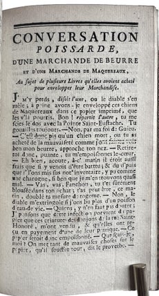 Le gouté des Porcherons, ou Discours Comiques des Halles et des Ports.