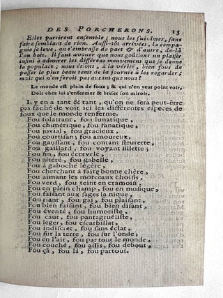 Le gouté des Porcherons, ou Discours Comiques des Halles et des Ports.