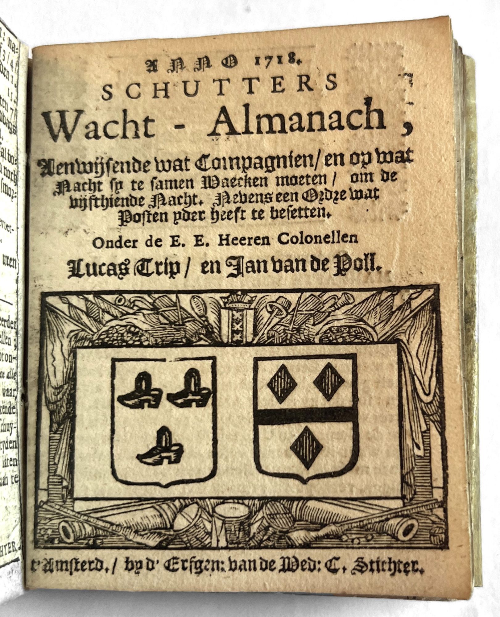 d'Erfgen: der Wed: Sticht. Borger Wacht-Almanach, op't Jaer onses ...
