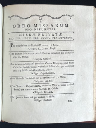 Directorium cathedrali ecclesiae Litomericensi ad S. Stephanum proto-martyrem proprium, Authoritate et Mandato .... Emmmanuelis Ernesti ... de Waldstein Episcopi Litomericensis.