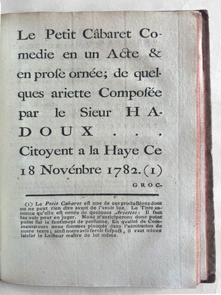 Les oeuvres du Sieur Hadoux, comment&eacute;es expliqu&eacute;es et rendues intelligibles. Enrichies du portrait, de l'auteur, et autres Pi&egrave;ces int&eacute;ressantes.