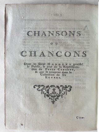 Les oeuvres du Sieur Hadoux, comment&eacute;es expliqu&eacute;es et rendues intelligibles. Enrichies du portrait, de l'auteur, et autres Pi&egrave;ces int&eacute;ressantes.