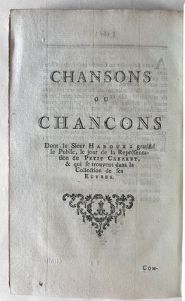 Les oeuvres du Sieur Hadoux, commentées expliquées et rendues intelligibles. Enrichies du portrait, de l'auteur, et autres Pièces intéressantes.
