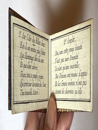 Engraved miniature calendar for 1775.
