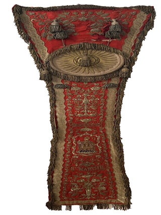 Item #4471 An embroidered stole or “chaperon,” worn in processions by a member of a...