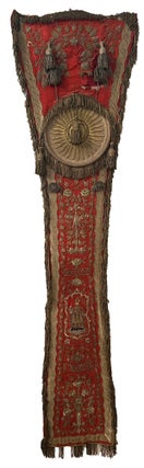 Item #4471 An embroidered stole or “chaperon,” worn in processions by a member of a...