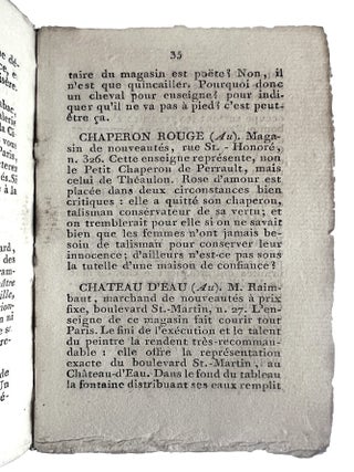Petit Dictionnaire Critique et Anecdotique des Enseignes de Paris, Par un Batteur de Pavés.